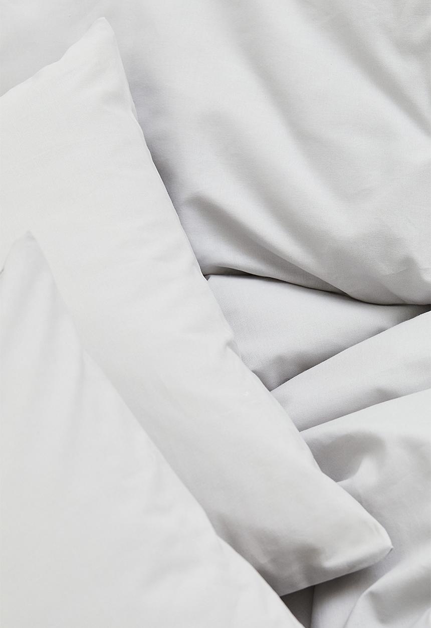 H&M - Cotton double/king duvet cover set - grey