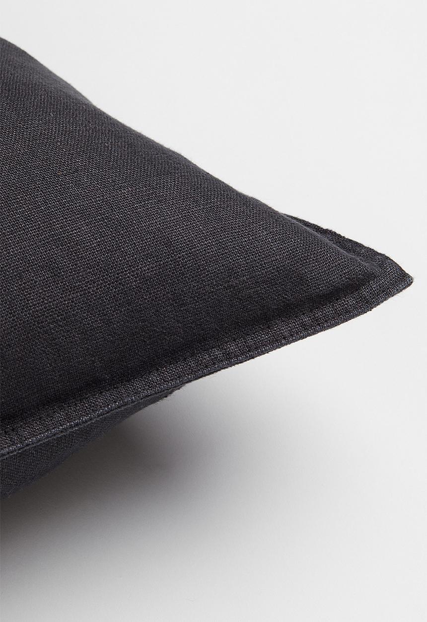 H&M - Washed linen cushion cover - grey