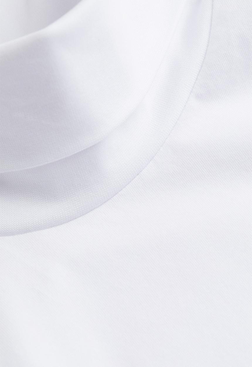 H&M - Slim fit cotton polo-neck top - white