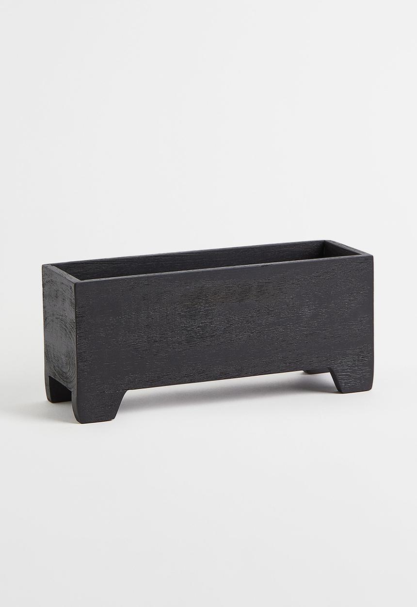 H&M - Wooden spice box - black