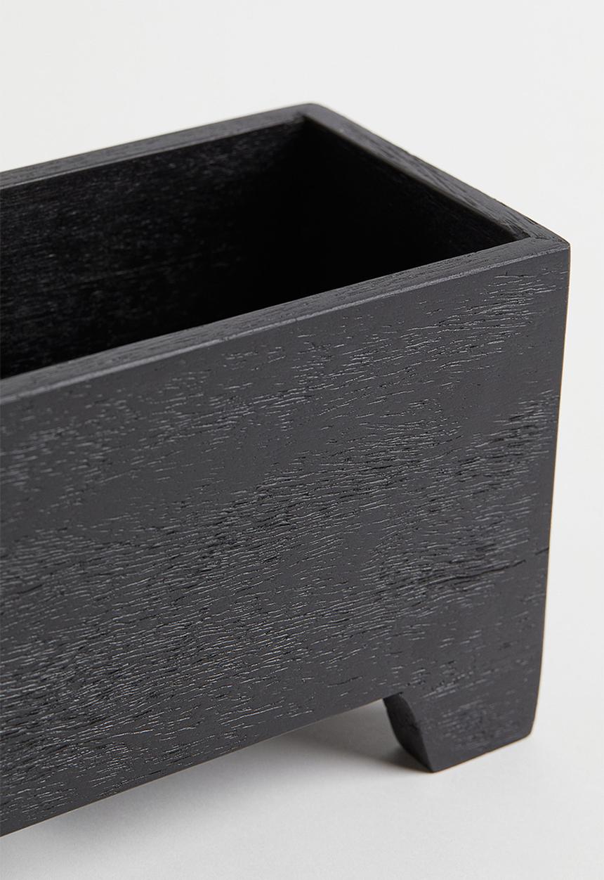 H&M - Wooden spice box - black