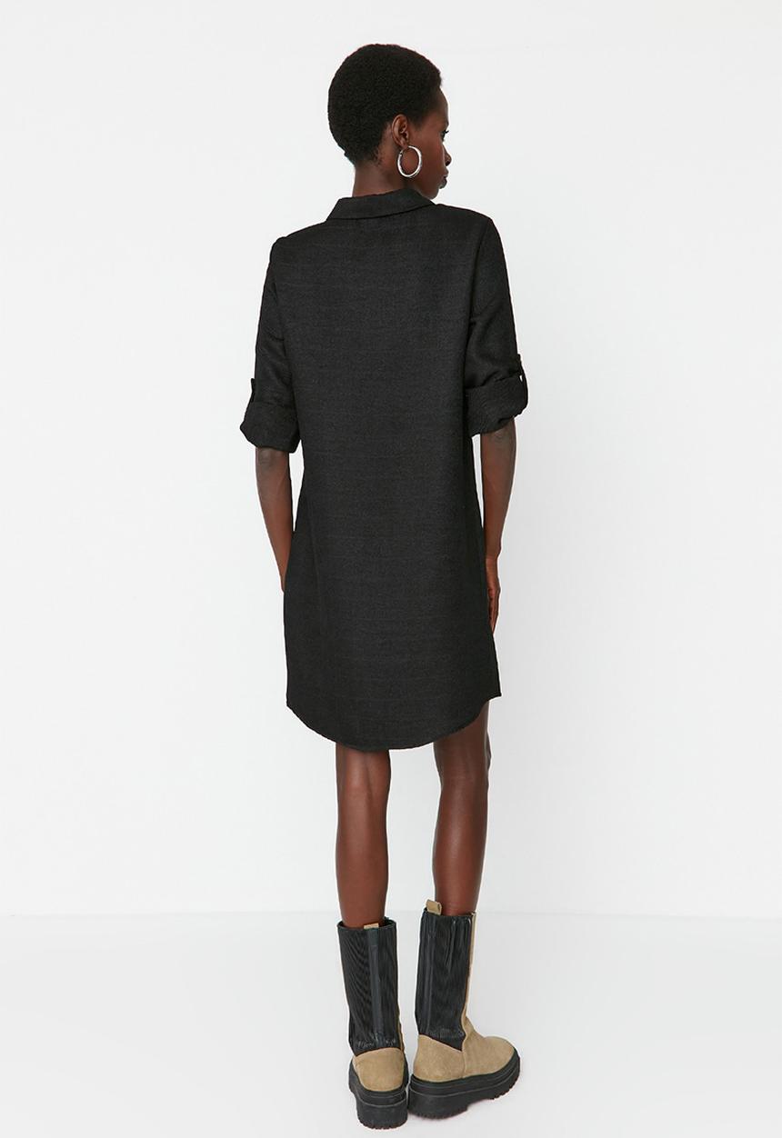 Trendyol - Shirt dress - black