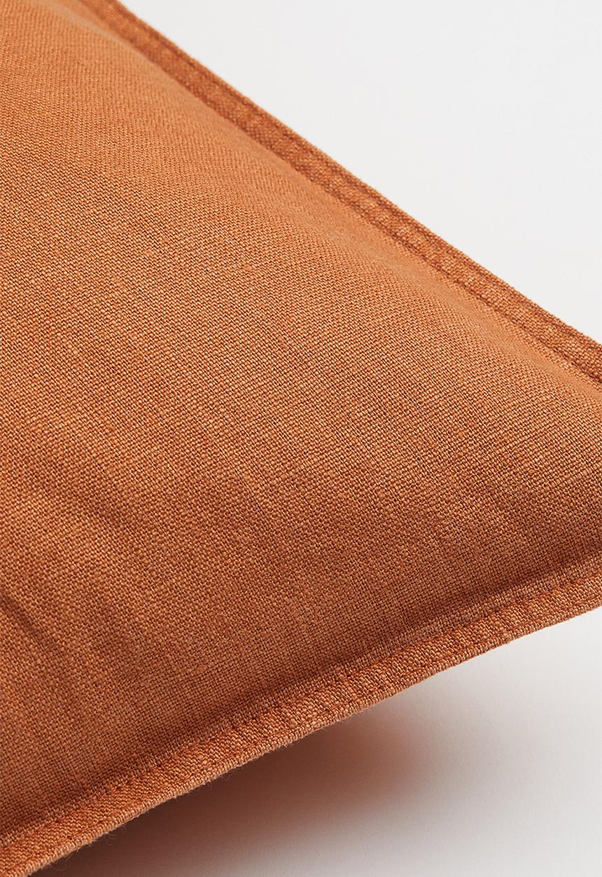 H&M - Washed linen cushion cover - brown