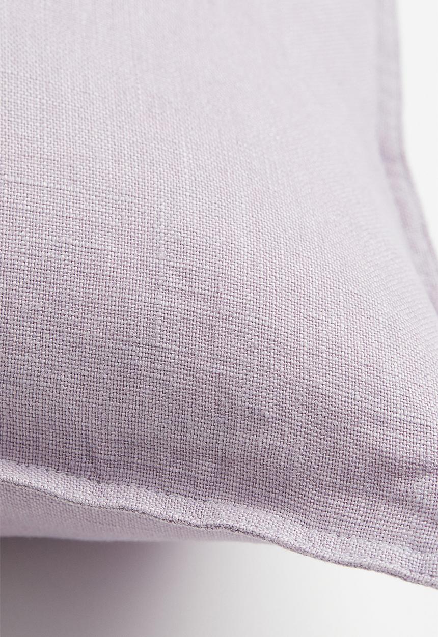 H&M - Washed linen cushion cover - purple