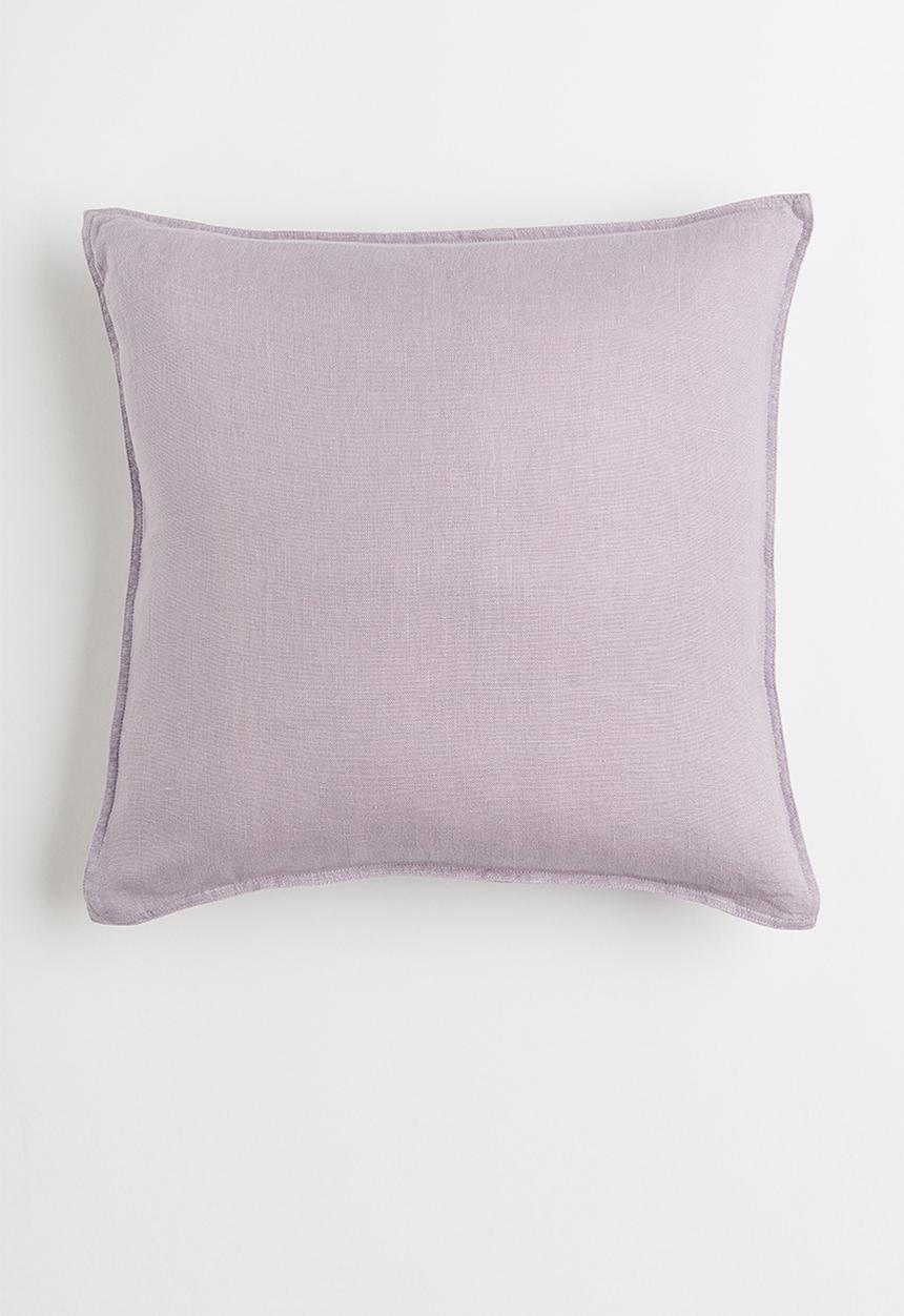 H&M - Washed linen cushion cover - purple