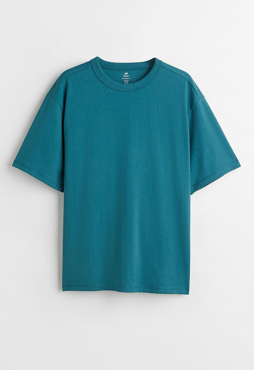 H&M - Coolmax® relaxed fit T-shirt - dark turquoise