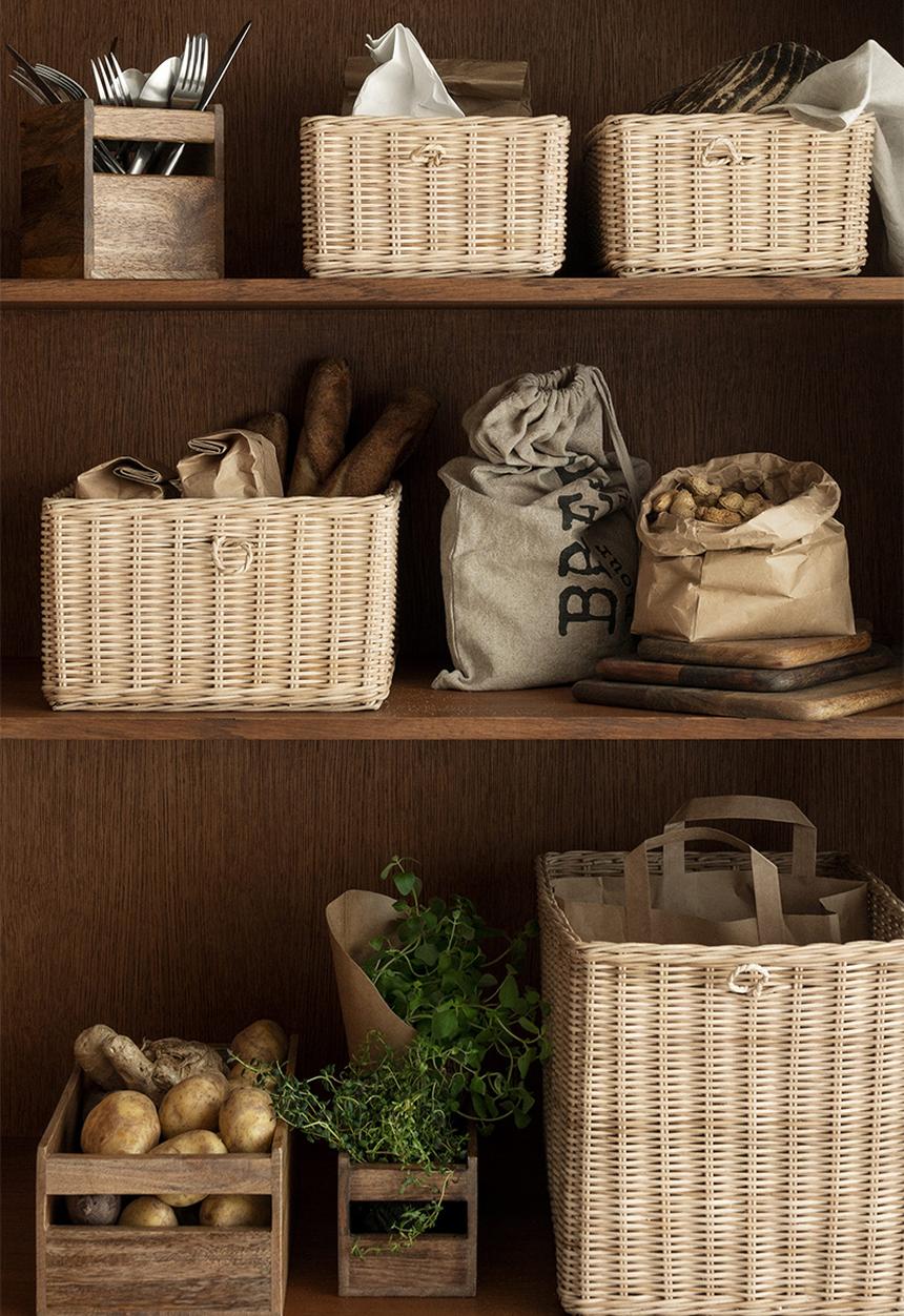 H&M - Wooden spice box - beige