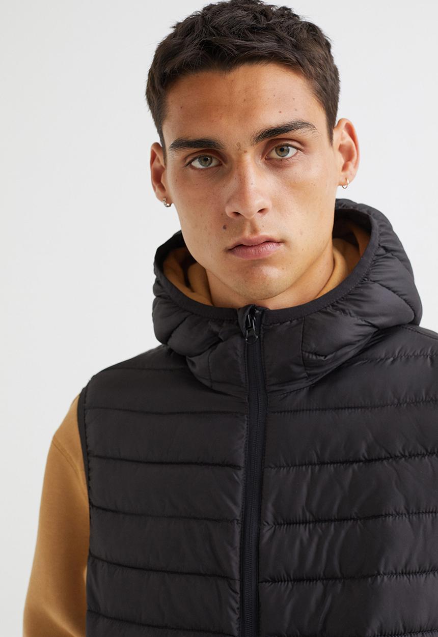 H&M - Padded lightweight gilet - black