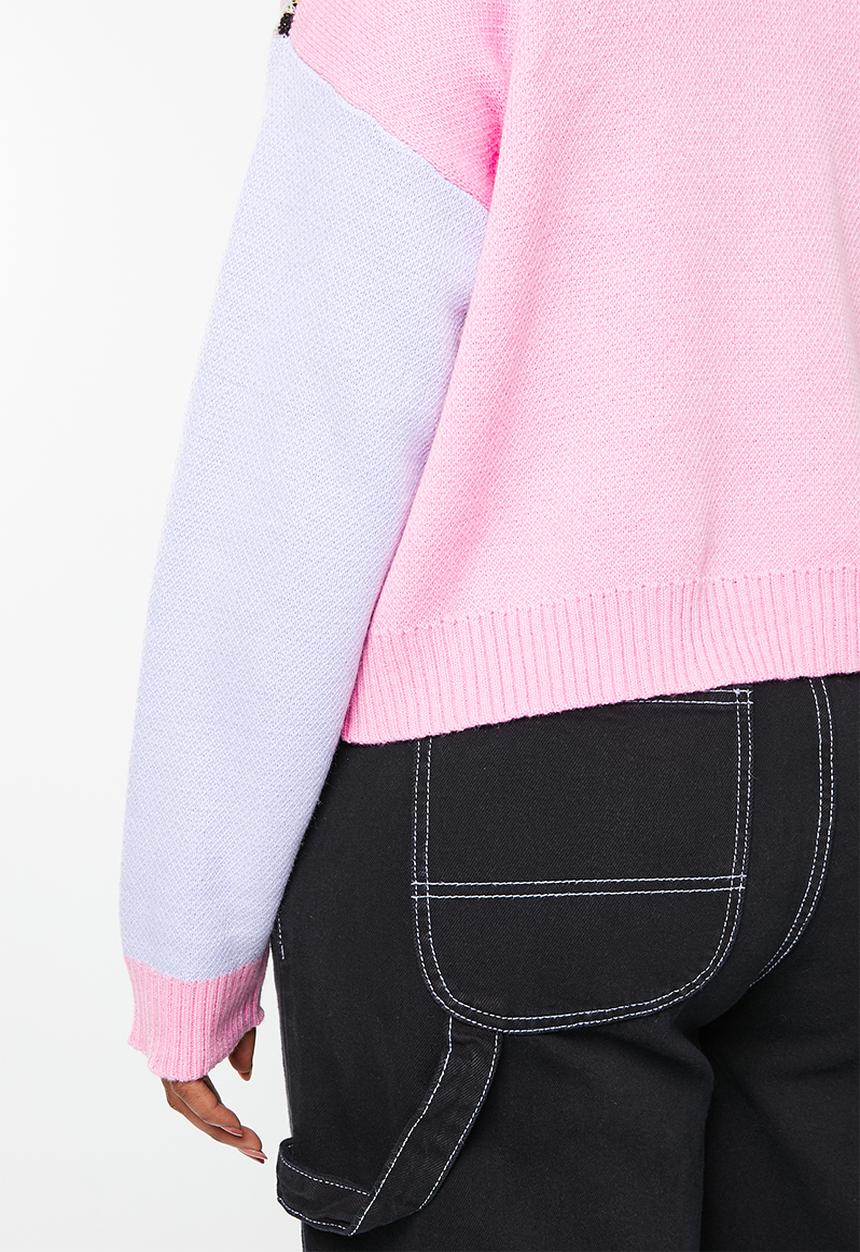 Cotton On - Curve keith haring cardigan - lcn kh keith haring intarsia