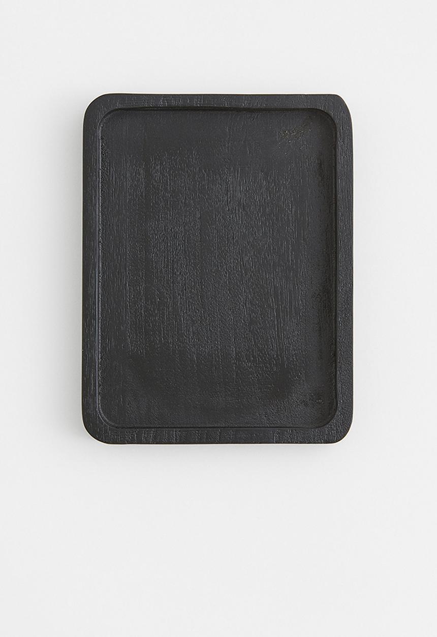 H&M - Small wooden tray - black