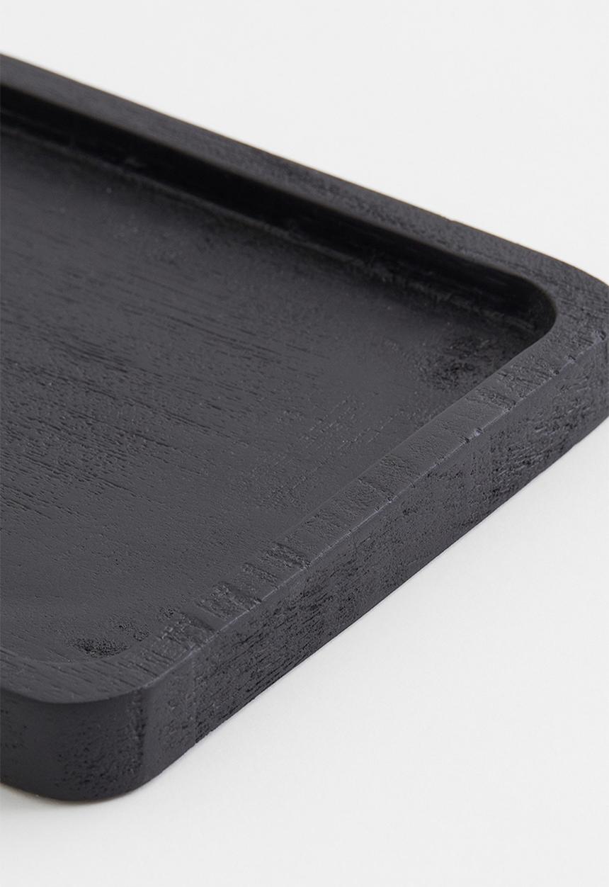 H&M - Small wooden tray - black