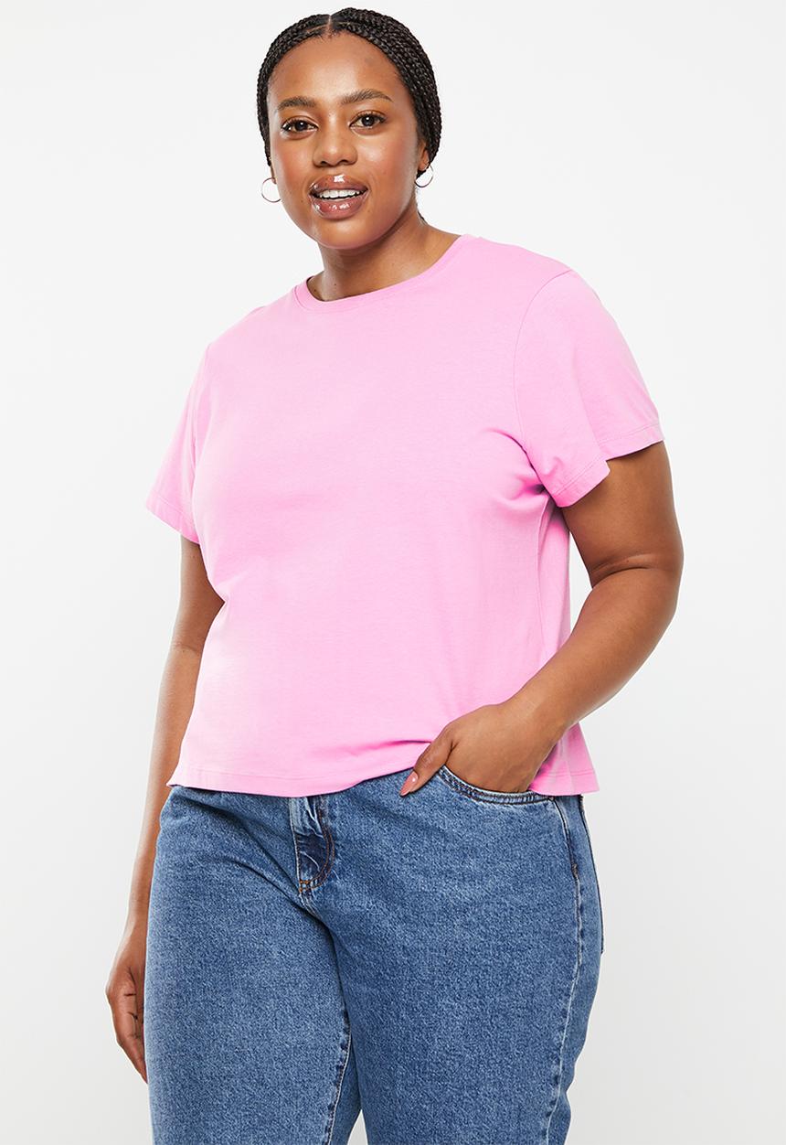 Cotton On - Curve 91 short sleeve tee- poppy pink