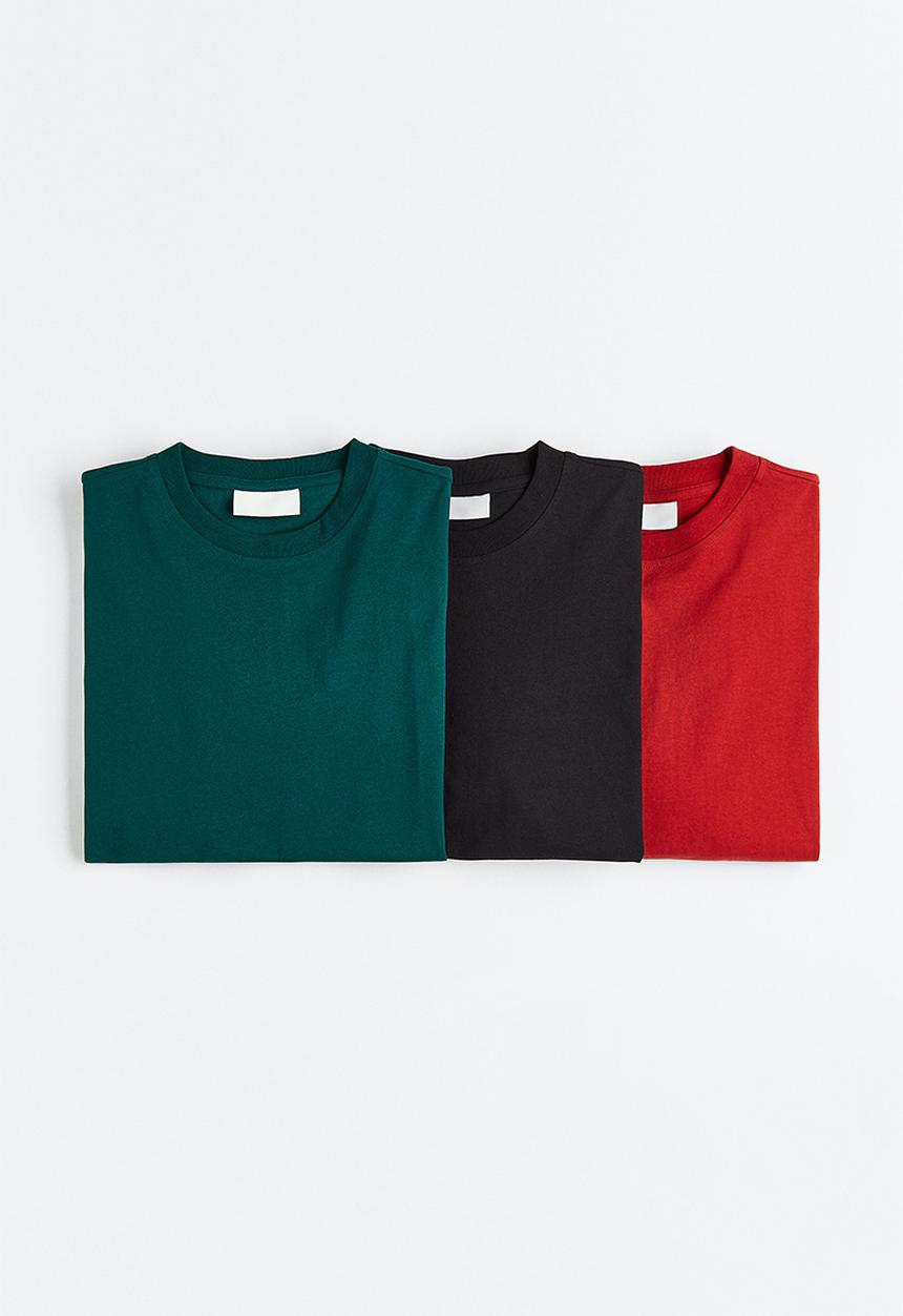 H&M - Oversized fit cotton top - crimson red