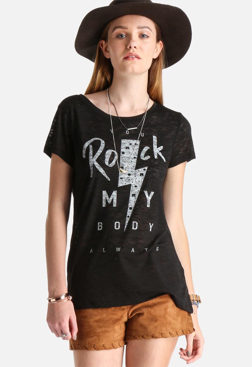 Pieces - Como Printed Tee