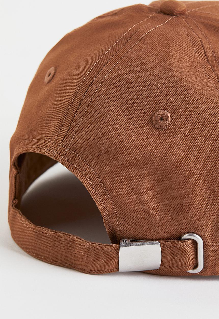 H&M - Cotton twill cap - brown/bd