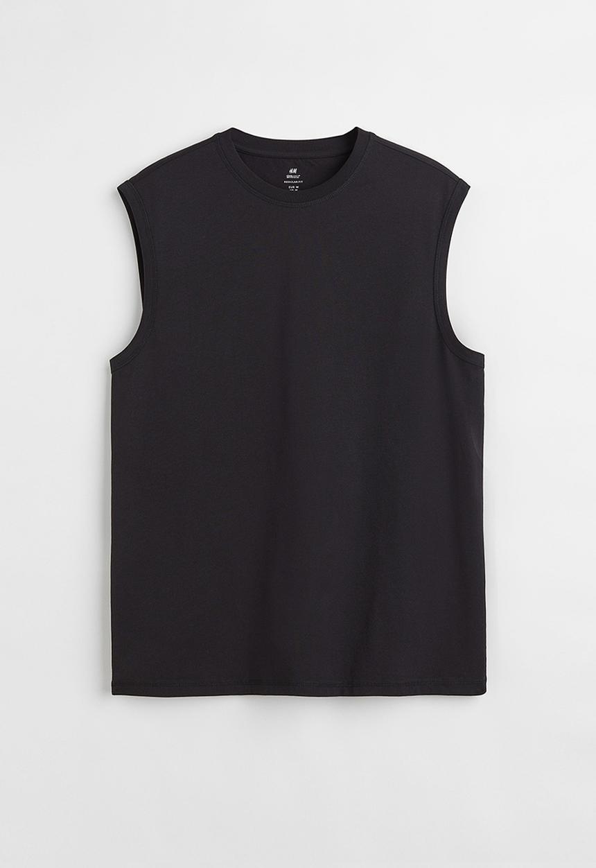 H&M - Regular fit coolmax® top - black