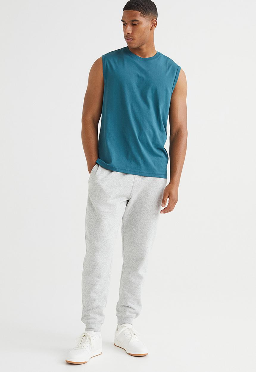 H&M - Regular fit coolmax® top - dark turquoise