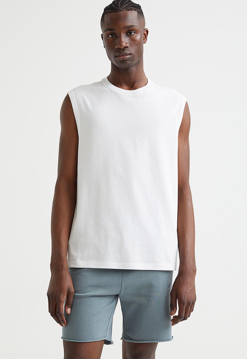 H&M - Regular fit coolmax® top - white