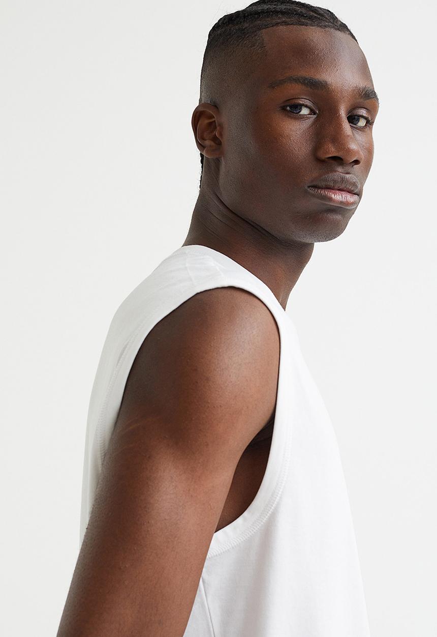 H&M - Regular fit coolmax® top - white