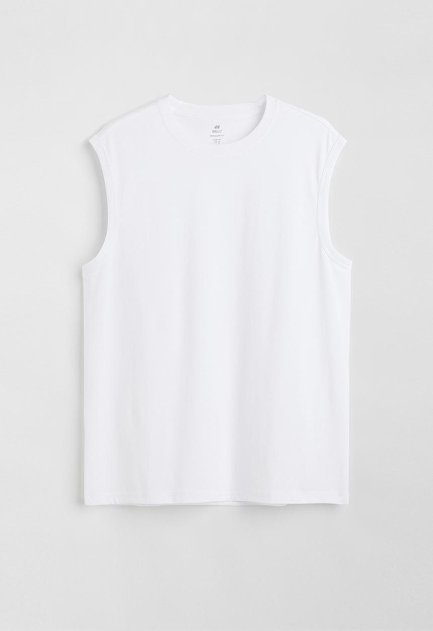 H&M - Regular fit coolmax® top - white