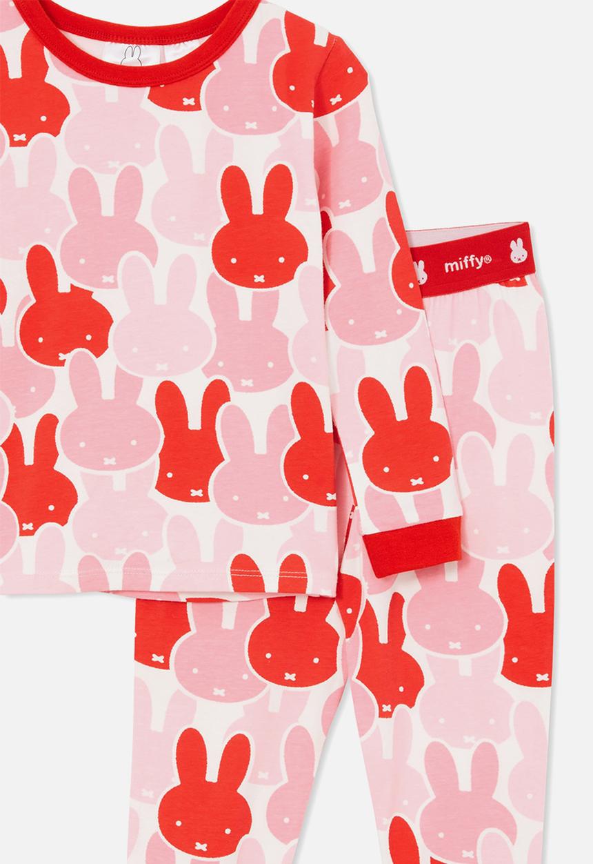 Cotton On - Florence long sleeve pyjama set licensed-lcn mif cali pink/miffy layers