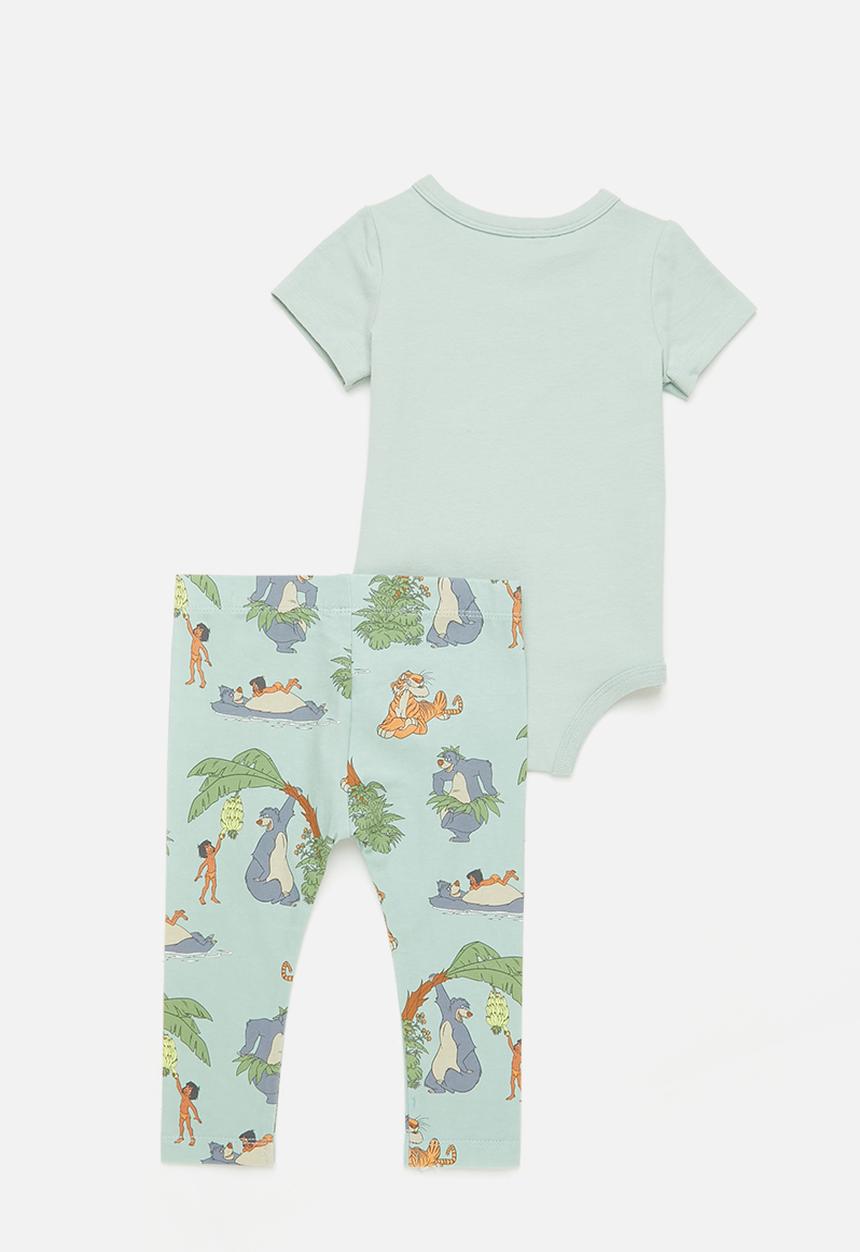 Cotton On - Bundle the ss bubbysuit & river legging- stone green