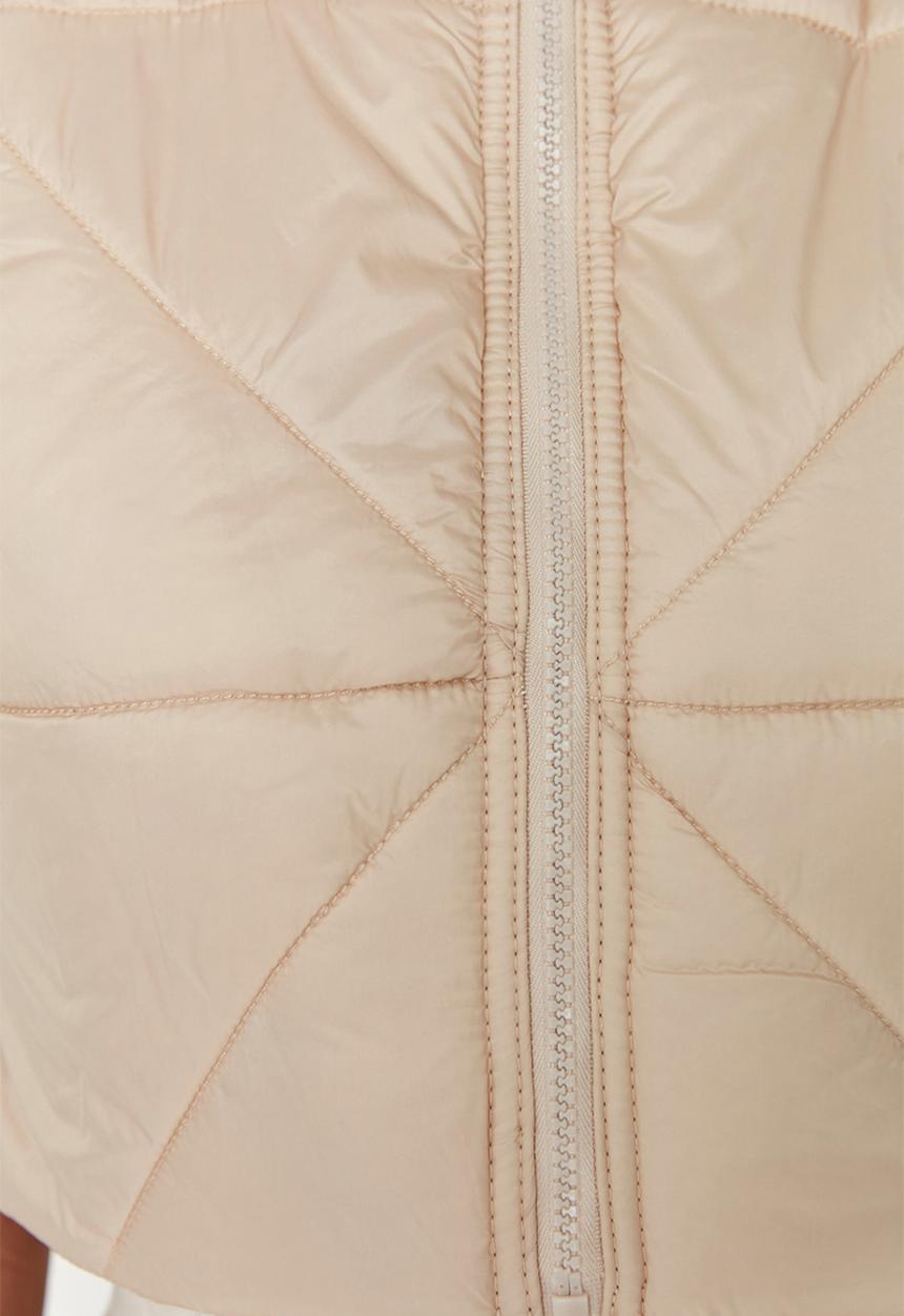 Trendyol - Crop puffer vest - stone