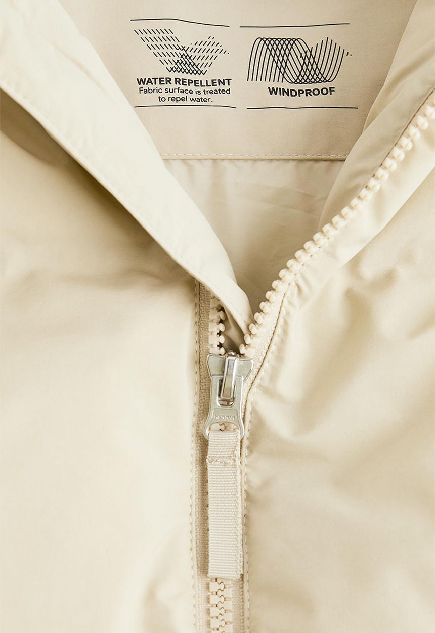 H&M - Water-repellent puffer gilet - light beige