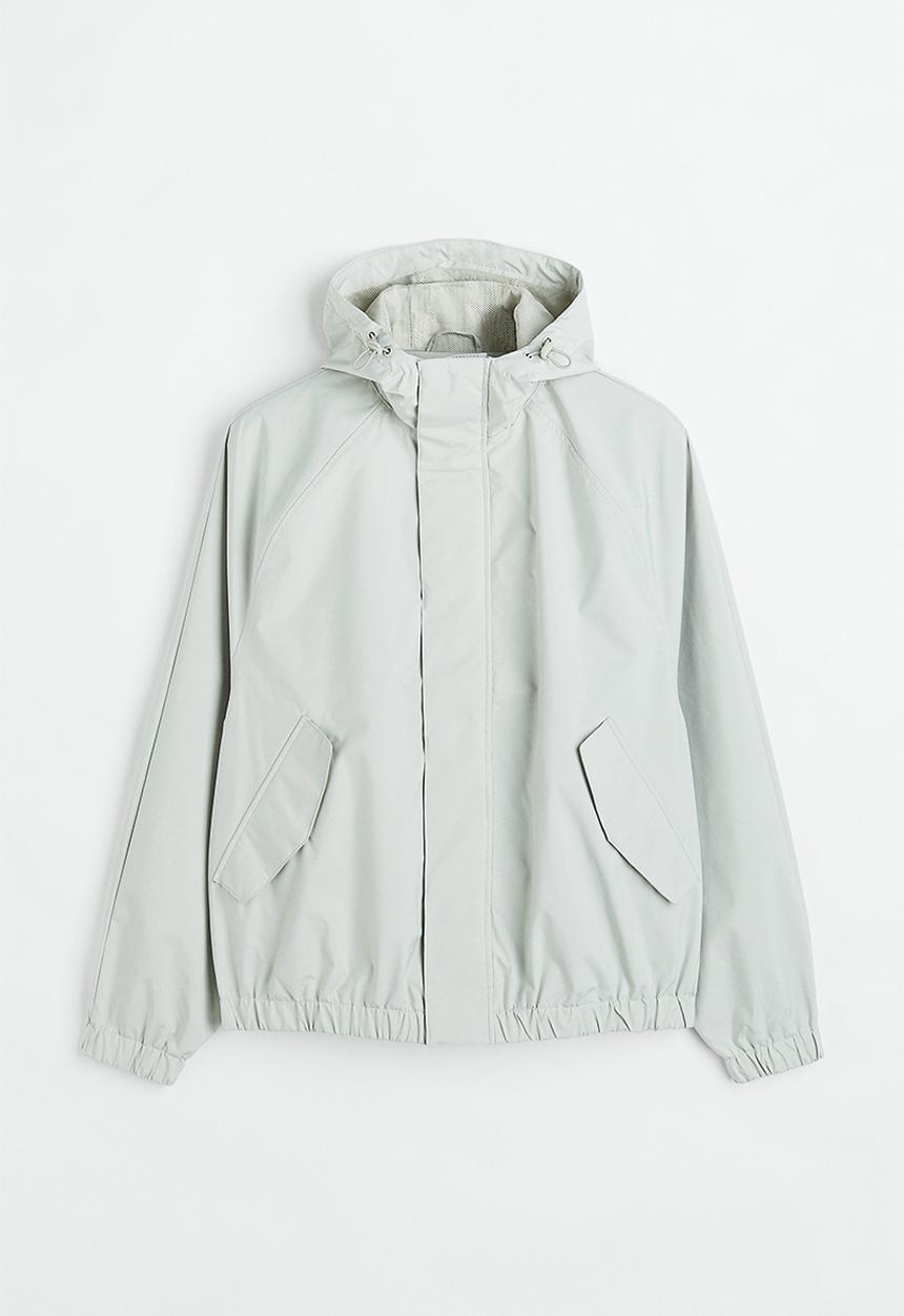 H&M - Water-repellent cropped jacket - light grey