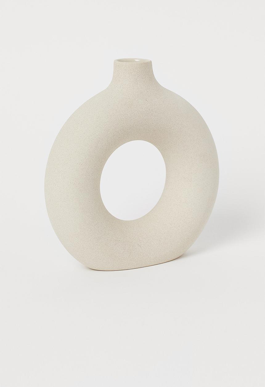H&M - Ceramic vase - beige