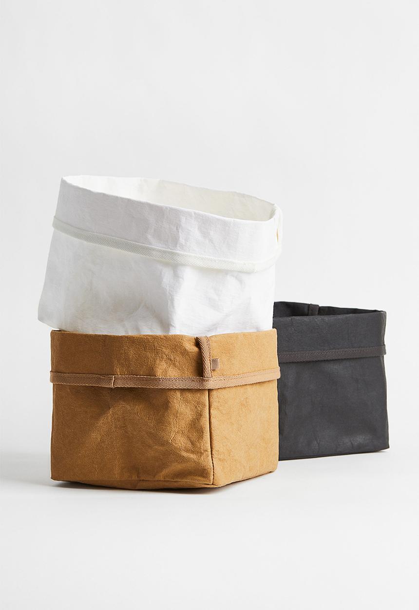 H&M - Paper storage basket - beige