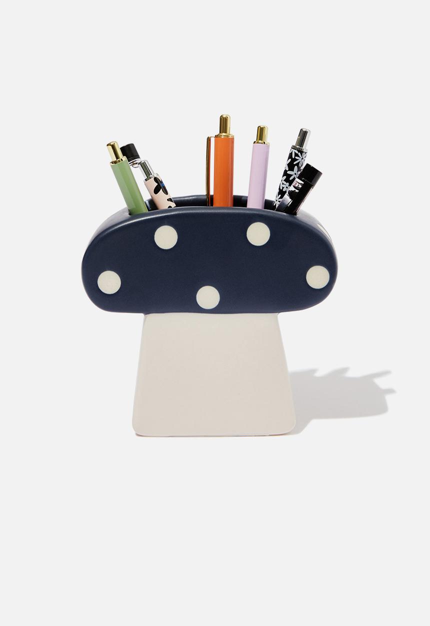 Typo - Pen holder - navy mushroom
