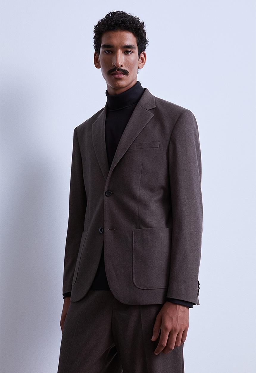 H&M - Regular fit jacket - dark brown