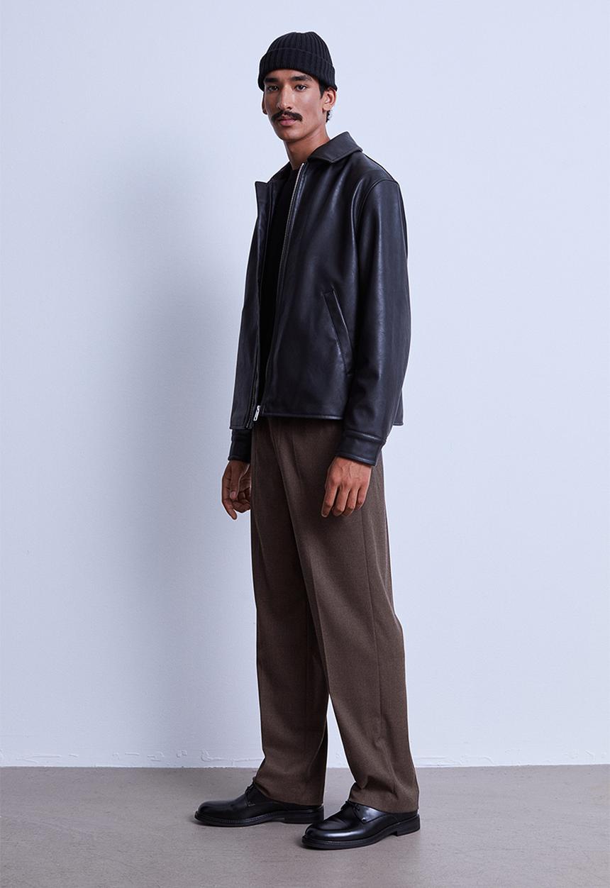H&M - Relaxed fit suit trousers - dark brown