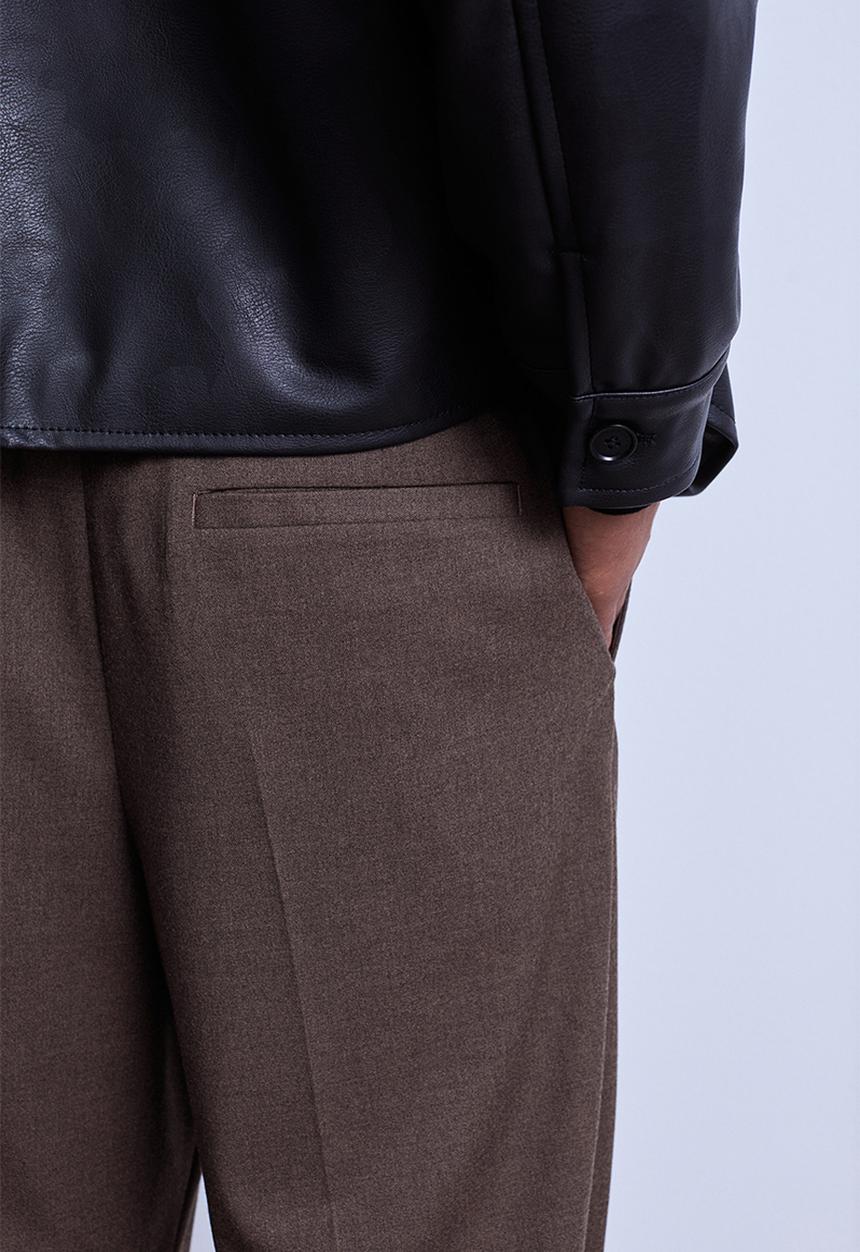 H&M - Relaxed fit suit trousers - dark brown