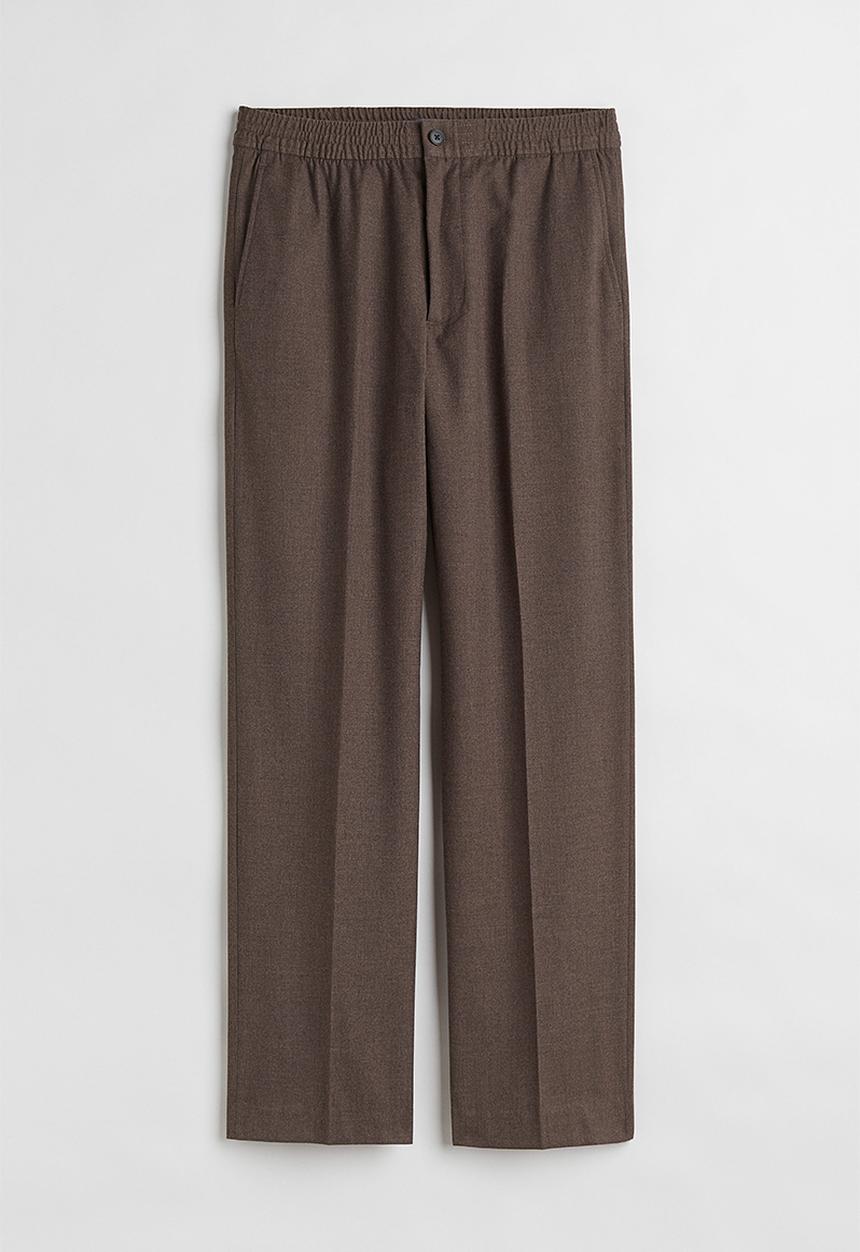 H&M - Relaxed fit suit trousers - dark brown