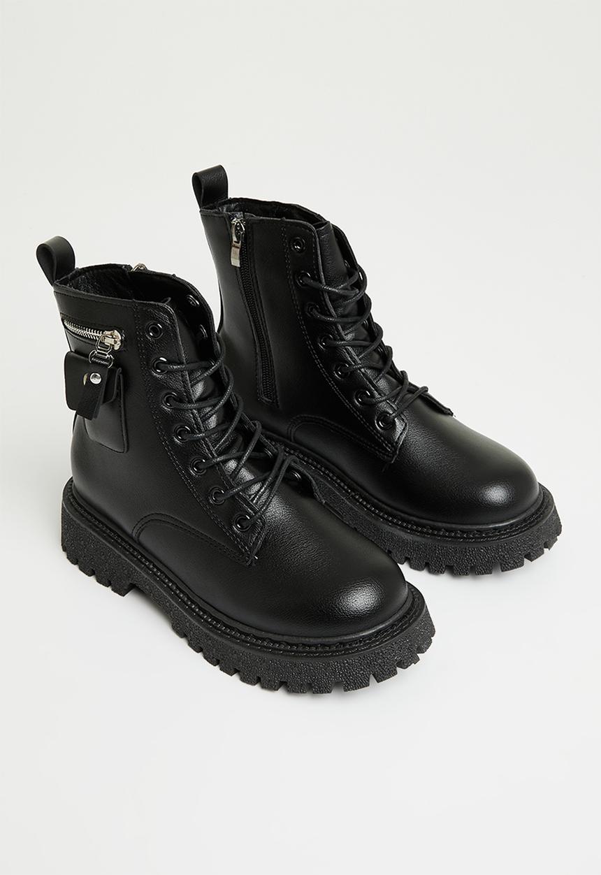 Superbalist - Claire lace up boot - black