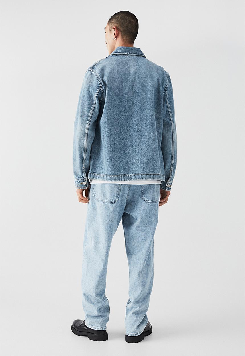 H&M - Loose pull-on jeans - light denim blue