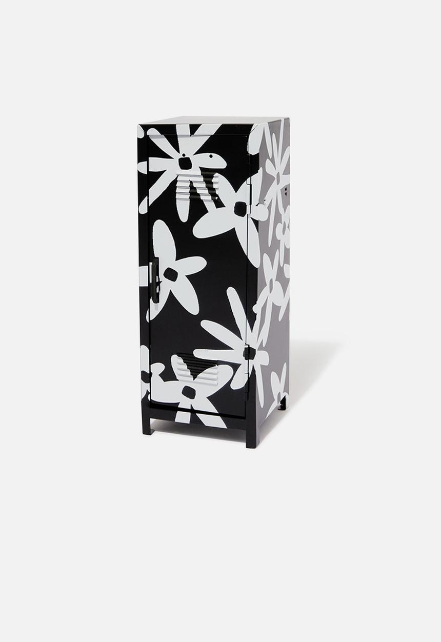 Typo - Varsity desktop locker- paper daisy black & ecru