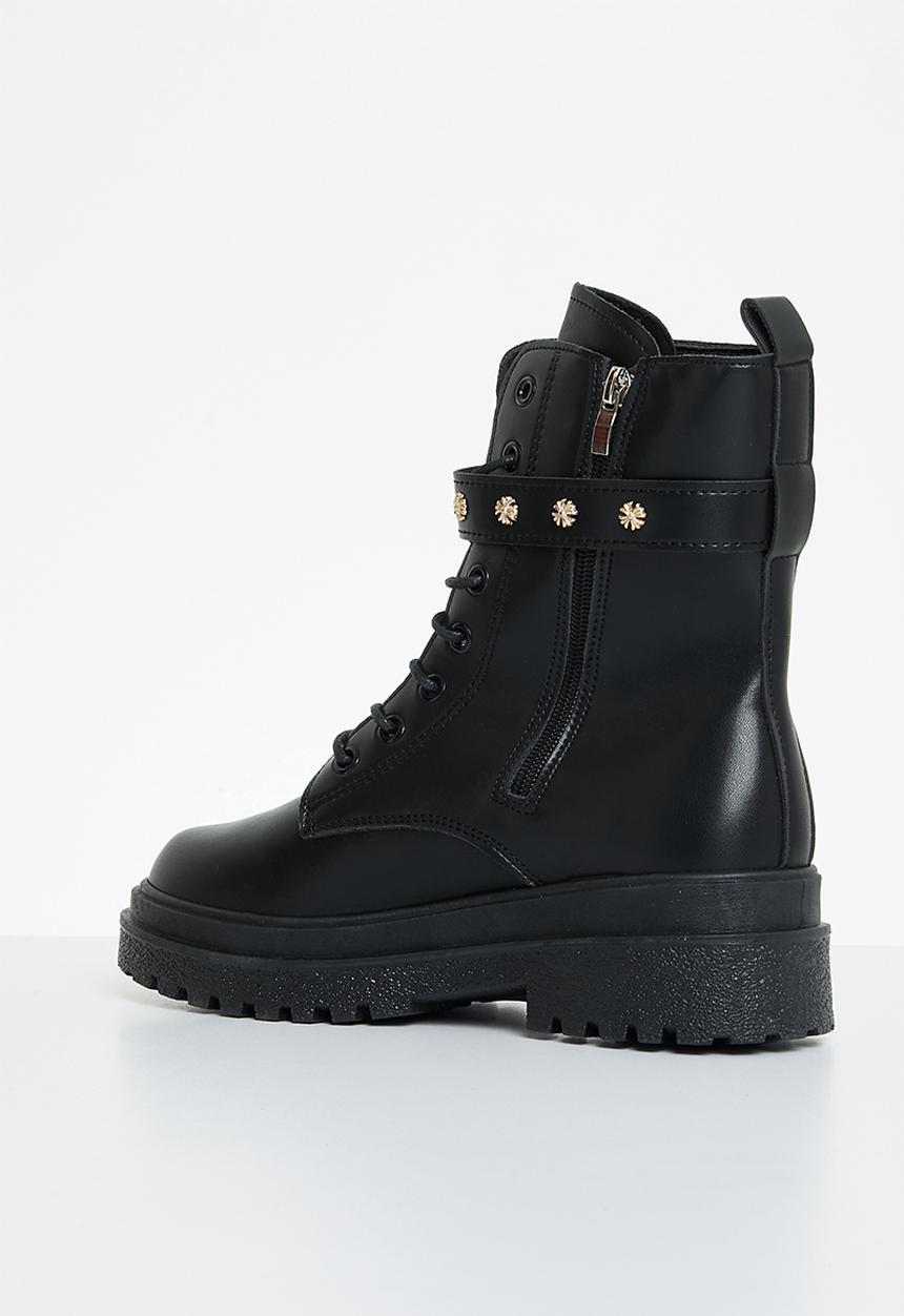 Superbalist - Delfina lace up boot - black