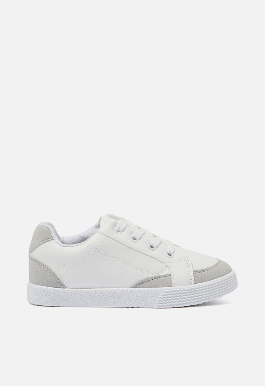 Cotton On - Teddy classic trainer - white & grey nubuck
