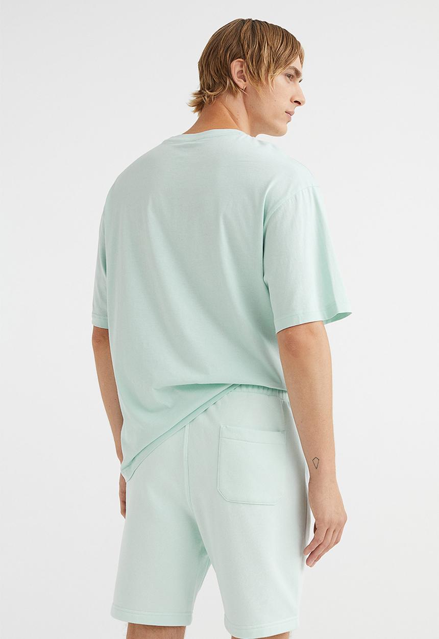 H&M - Regular fit sweatshirt shorts - light turquoise
