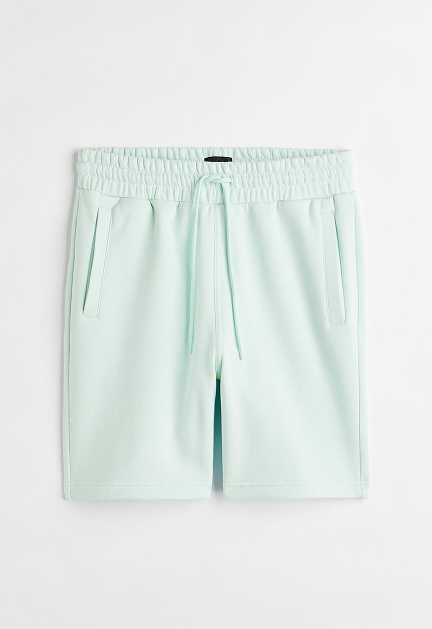 H&M - Regular fit sweatshirt shorts - light turquoise