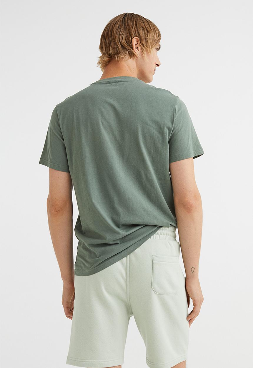 H&M - Regular fit sweatshirt shorts - mint green