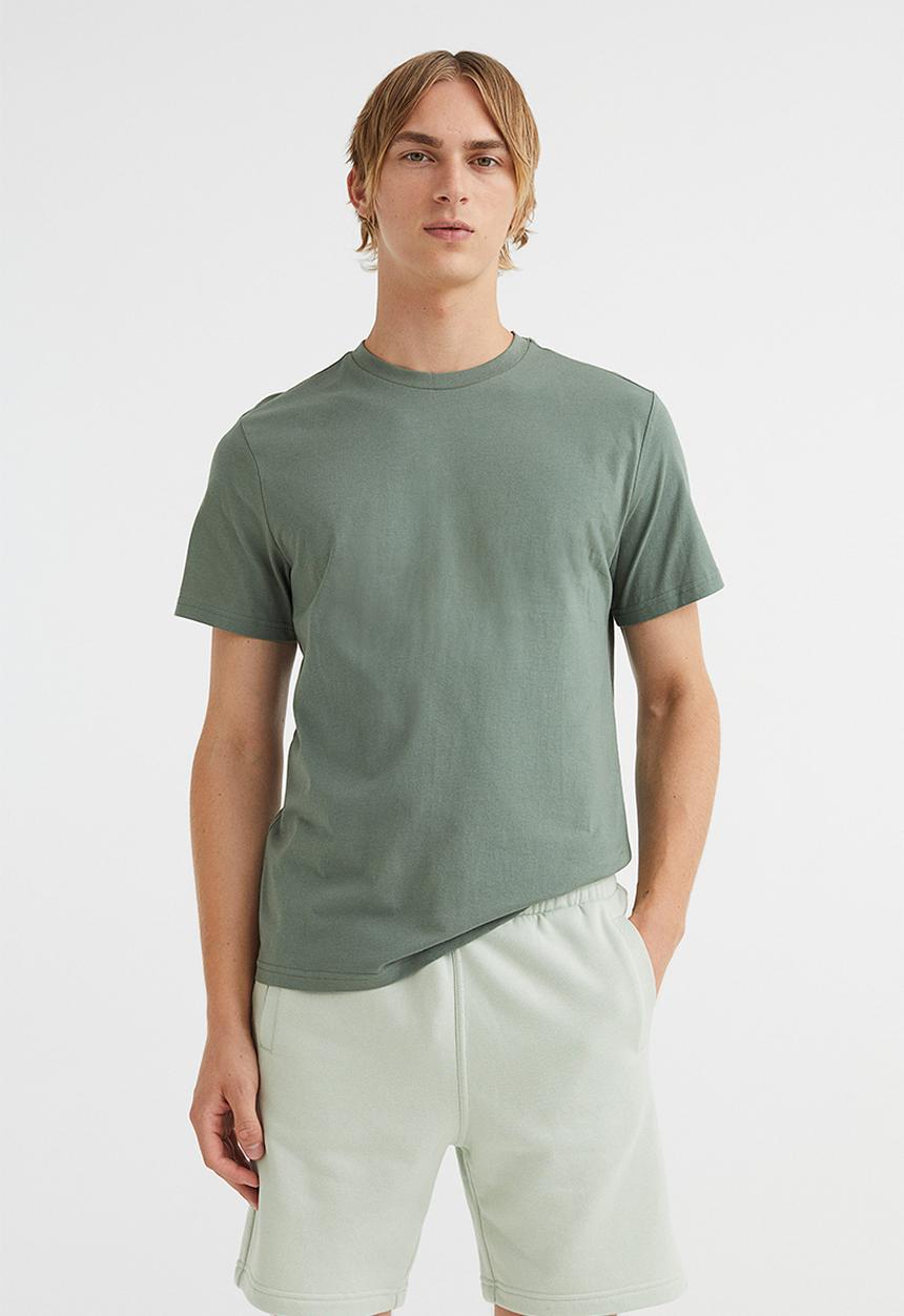 H&M - Regular fit sweatshirt shorts - mint green