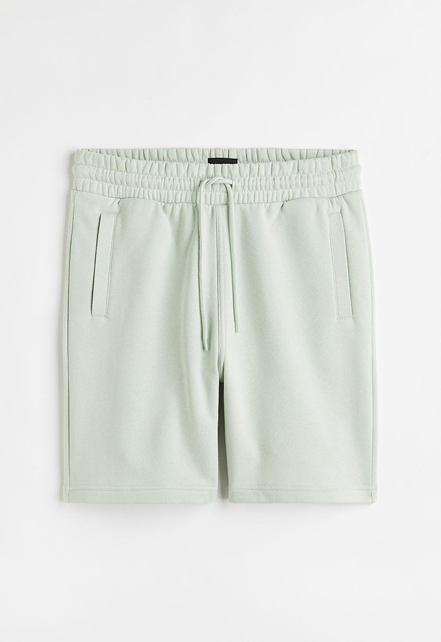 H&M - Regular fit sweatshirt shorts - mint green