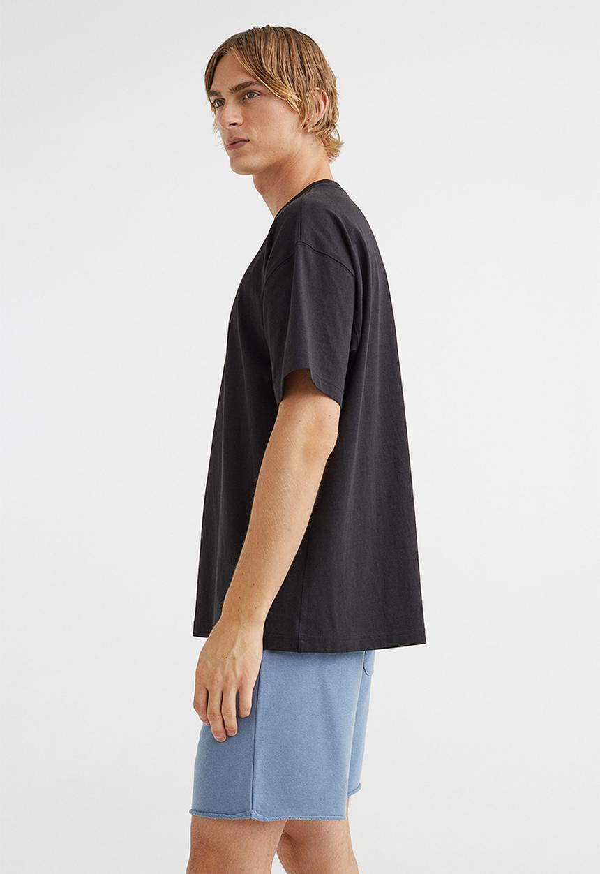 H&M - Regular fit sweatshirt shorts - dusty blue