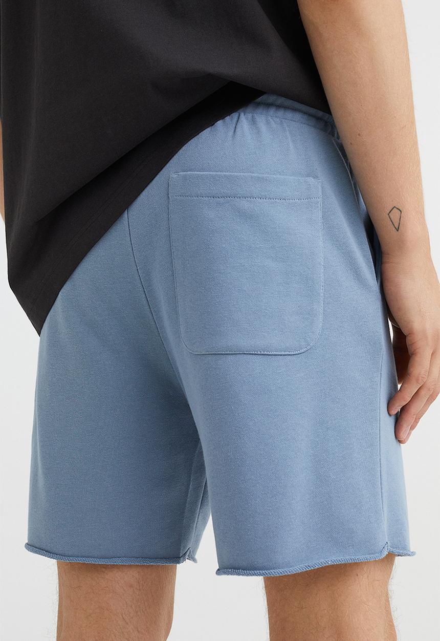H&M - Regular fit sweatshirt shorts - dusty blue