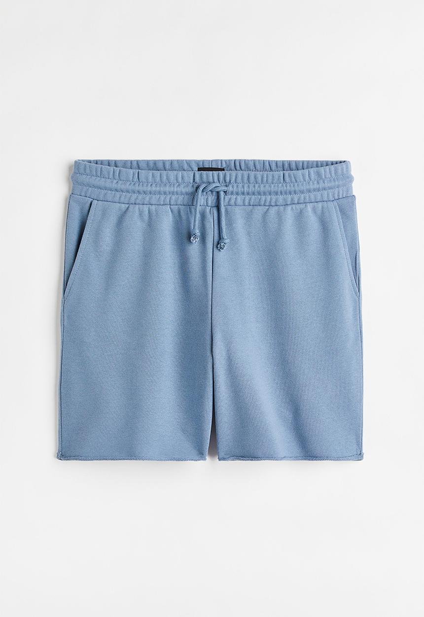 H&M - Regular fit sweatshirt shorts - dusty blue