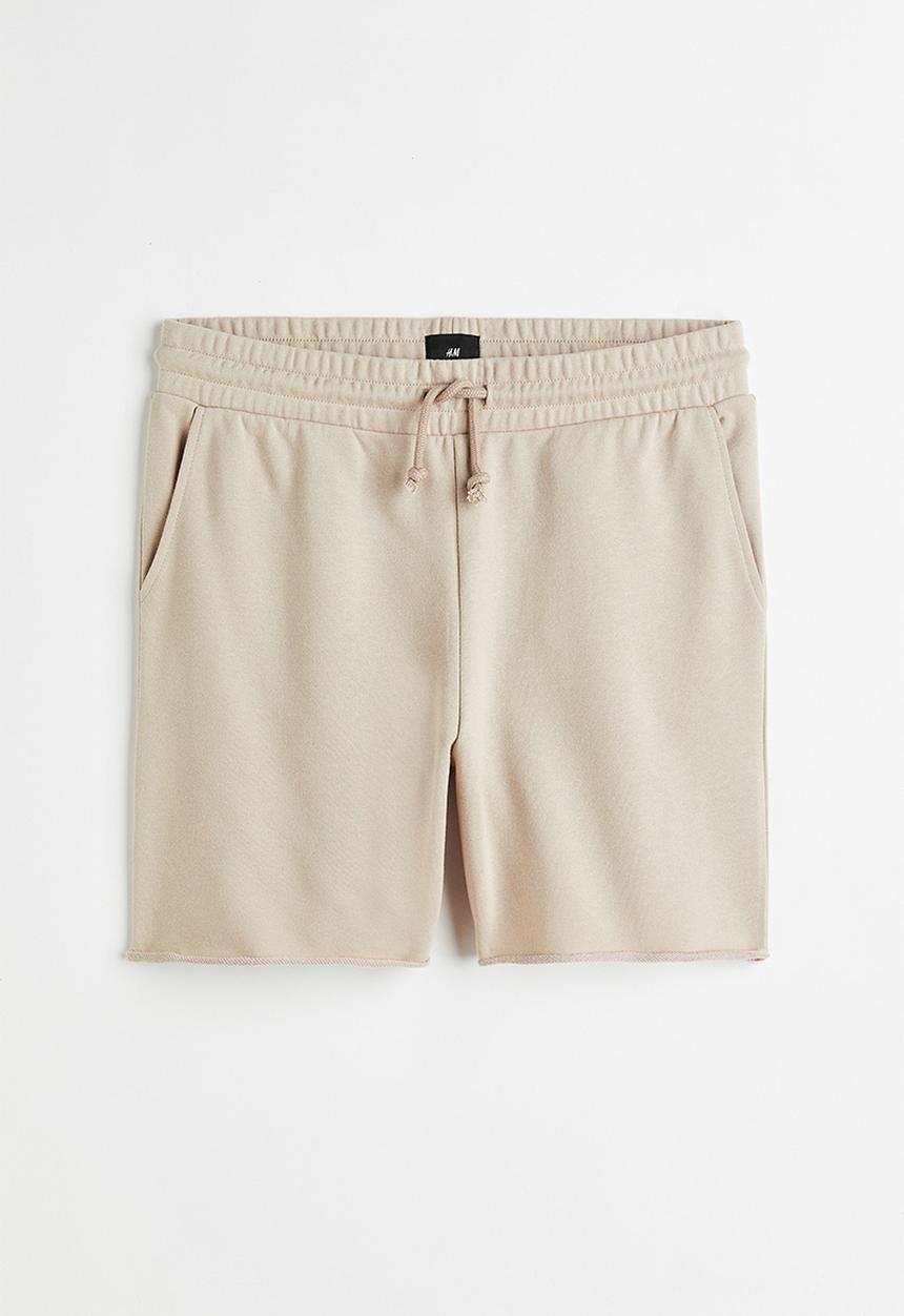 H&M - Regular fit sweatshirt shorts - greige